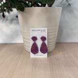 Gemstone Inspired polymer clay earrings