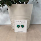 Gemstone Inspired polymer clay earrings
