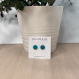 Gemstone Inspired polymer clay earrings