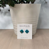 Gemstone Inspired polymer clay earrings