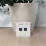 Gemstone Inspired polymer clay earrings