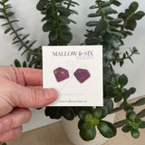 Gemstone Inspired polymer clay earrings