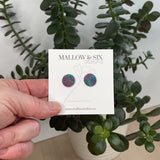 Gemstone Inspired polymer clay earrings