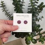 Gemstone Inspired polymer clay earrings
