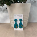Gemstone Inspired polymer clay earrings