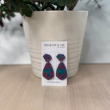Gemstone Inspired polymer clay earrings