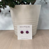 Gemstone Inspired polymer clay earrings