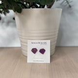 Gemstone Inspired polymer clay earrings
