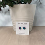 Gemstone Inspired polymer clay earrings