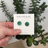 Gemstone Inspired polymer clay earrings
