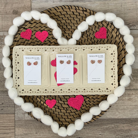 Heart 2 Heart Single Stud Clay Earrings