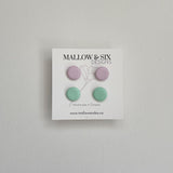 80's Check Stud Earrings