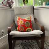 Vibrant and Bold Throw Pillow Cover - 20" x 20"