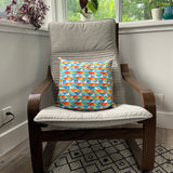 Vibrant and Bold Throw Pillow Cover - 20" x 20"