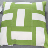 Striped Patchwork Throw Pillow Cover - 20" x 20"