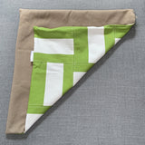 Striped Patchwork Throw Pillow Cover - 20" x 20"