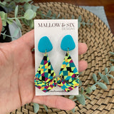 Neon Frenzy Clay Earrings