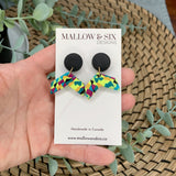 Neon Frenzy Clay Earrings