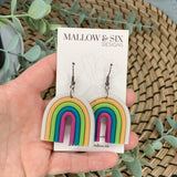 Neon Frenzy Clay Earrings