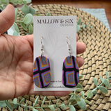 Granny's Afghan Clay Earrings