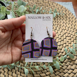 Granny's Afghan Clay Earrings