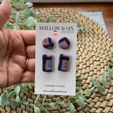 Granny's Afghan Clay Earrings