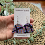 Granny's Afghan Clay Earrings